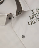 Cămașă pentru băiat cu mânecă lungă, siluetă dreaptă, gri cu print Gulliver