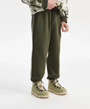 Joggeri pentru băiat, din tricot, kaki Gulliver