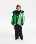 Geacă de iarnă pentru băiat, matlasată, cu puf artificial, verde Gulliver