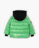 Geacă de iarnă pentru băiat, matlasată, cu puf artificial, verde Gulliver