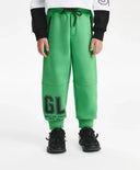 Joggeri pentru băiat din neopren, cu talie elastică, verzi Gulliver