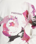 Bluză cu mânecă lungă pentru fată, model lejer, cu print asimetric, alb-lăptos Gulliver