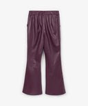 Pantaloni pentru fată din piele ecologică, evazați, bordo Gulliver