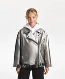 Geacă căptușită pentru fată, argintie Gulliver