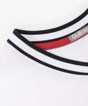 Bluză cu mânecă lungă pentru băiat, cu decolteu în V, albă Gulliver