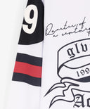 Bluză cu mânecă lungă pentru băiat, cu decolteu în V, albă Gulliver