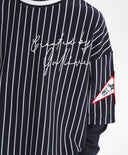 Bluză cu mânecă lungă pentru băiat, siluetă oversize, albastră cu dungi Gulliver