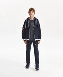 Hanorac cu fermoar pentru băiat, cu interior pufos, albastru Gulliver