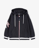 Hanorac cu fermoar pentru băiat, cu interior pufos, albastru Gulliver