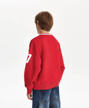 Bluză sport pentru băiat, cu decolteu în V, roșie Gulliver