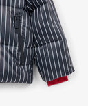 Geacă de tranziție pentru băiat, din material impermeabil, cu dungi verticale, albastră Gulliver