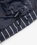 Geacă de tranziție pentru băiat, din material impermeabil, cu dungi verticale, albastră Gulliver