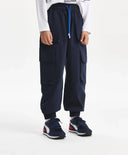 Joggeri pentru băiat, cu buzunare cargo, albaștri Gulliver