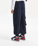 Joggeri pentru băiat, cu buzunare cargo, albaștri Gulliver