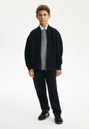 Черен суитшърт-бомбър от Gulliver