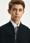 Черен суитшърт-бомбър от Gulliver