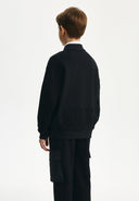 Черен суитшърт-бомбър от Gulliver