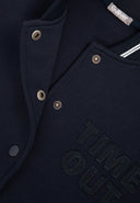 Син трикотажен бомбър силует умерен овърсайз от Gulliver