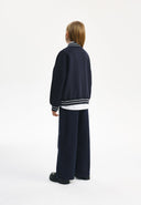 Син трикотажен бомбър силует умерен овърсайз от Gulliver