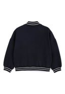 Син трикотажен бомбър силует умерен овърсайз от Gulliver