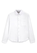 Бяла трикотажна риза с дълъг ръкав от Gulliver