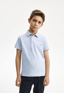 Изчистено светлосиньо поло с къс ръкав от Gulliver