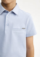Изчистено светлосиньо поло с къс ръкав от Gulliver