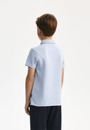 Изчистено светлосиньо поло с къс ръкав от Gulliver