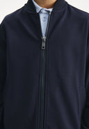 Син суитшърт-бомбър с предно закопчаване от Gulliver