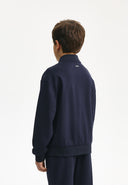 Син суитшърт-бомбър с предно закопчаване от Gulliver