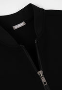 Черен суитшърт-бомбър с предно закопчаване от Gulliver