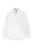 Бяла риза с дълъг ръкав и права свободна форма (relaxed fit) от Gulliver