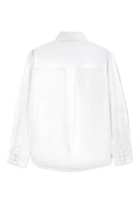 Бяла риза с дълъг ръкав и права свободна форма (relaxed fit) от Gulliver