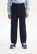 Сини трикотажни панталони с права кройка от Gulliver