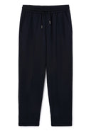 Сини панталони с колан на ластик и връзки от Gulliver