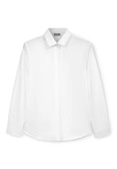 Бяла училищна блуза с втален силует от Gulliver