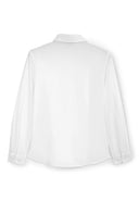 Бяла училищна блуза с втален силует от Gulliver